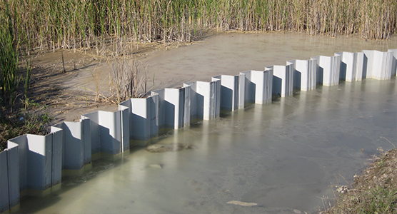 Conception des murs Palplanche coupés et confinés